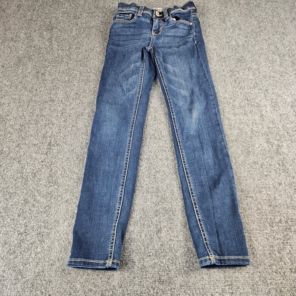 Jordache Girls Skinny Jeans Size 8 Slim Dark Wash Blue Denim JZ27551